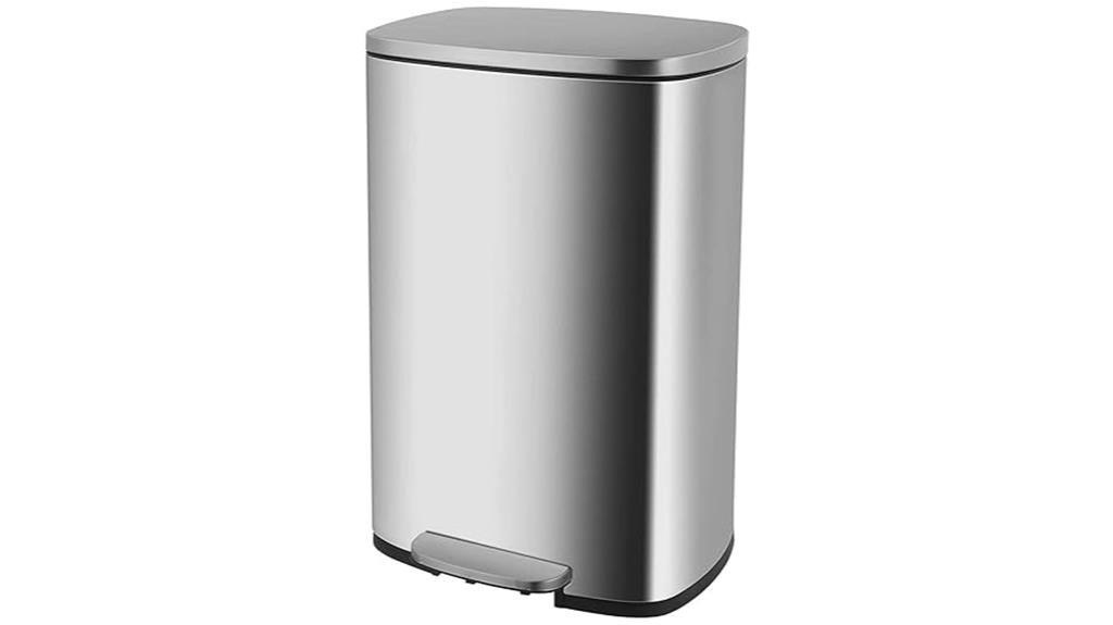 Best Indoor Recycling Bins: PayLessHere Stainless Steel Trash Can (13.2 Gallon)