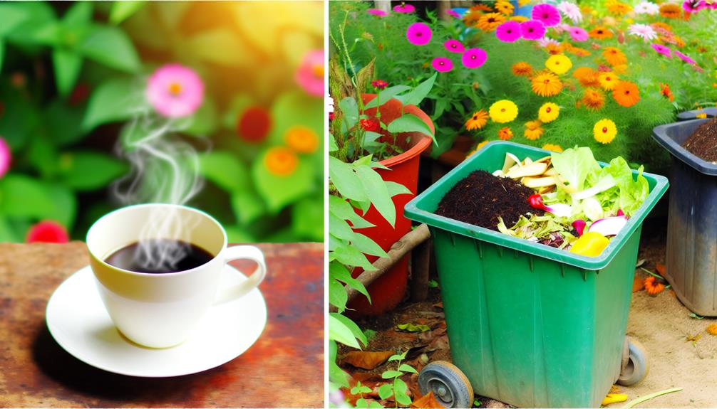 coffee grounds for compost