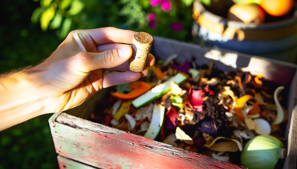 compost wine corks properly