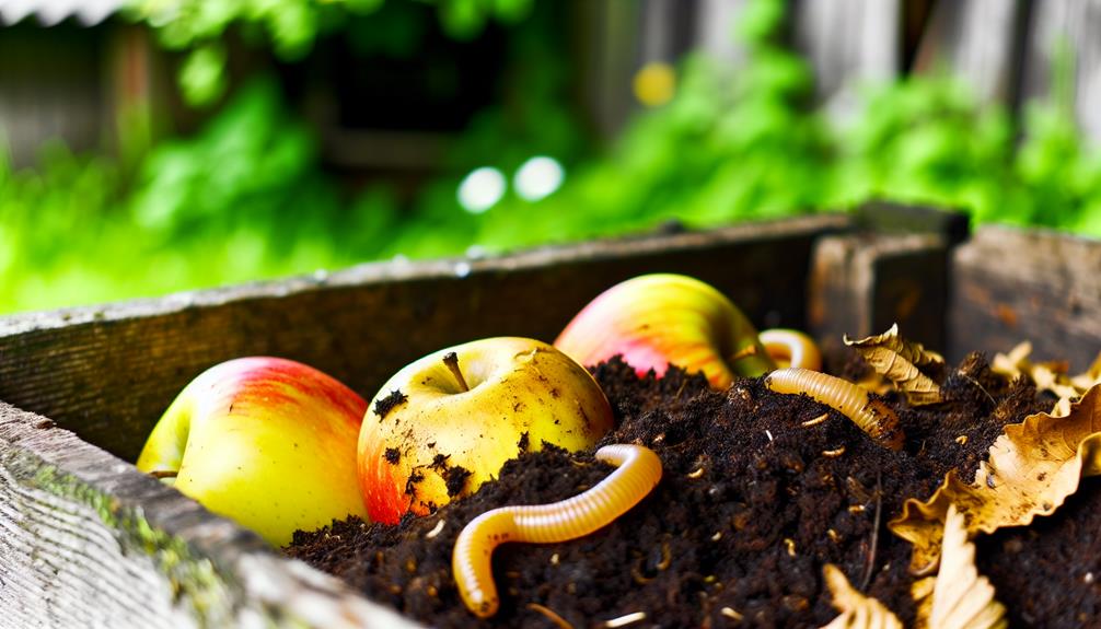composting apple skin process