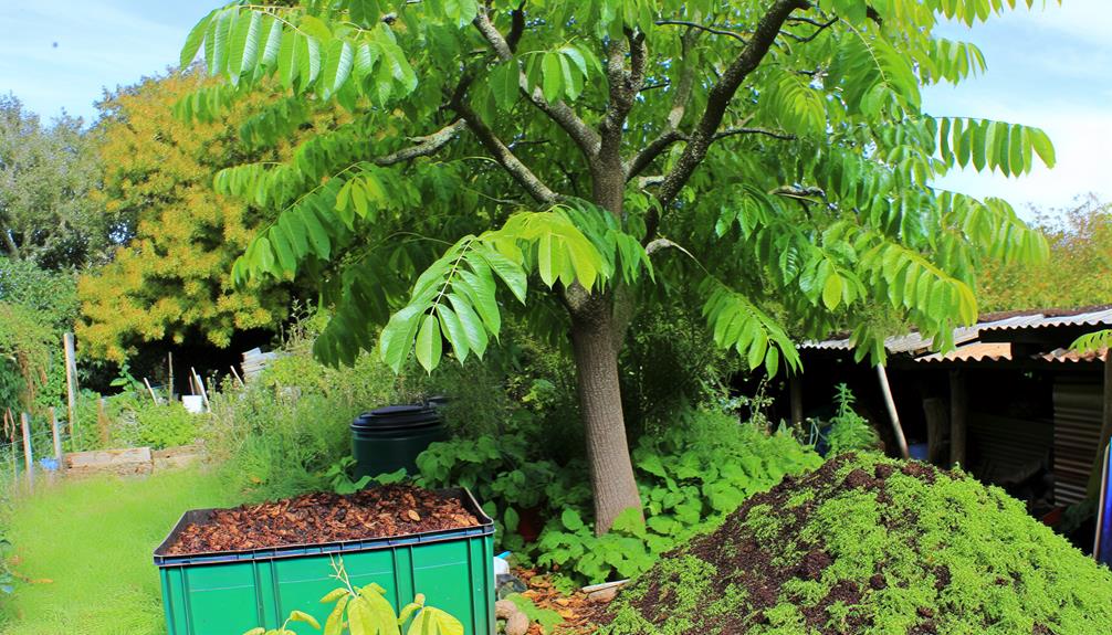composting black walnut trees