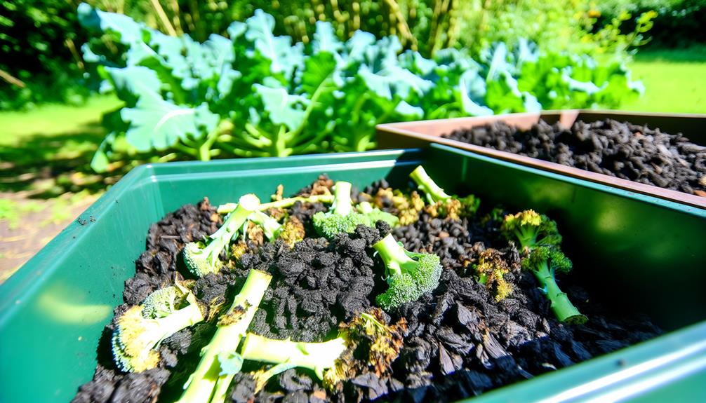 composting broccoli is possible