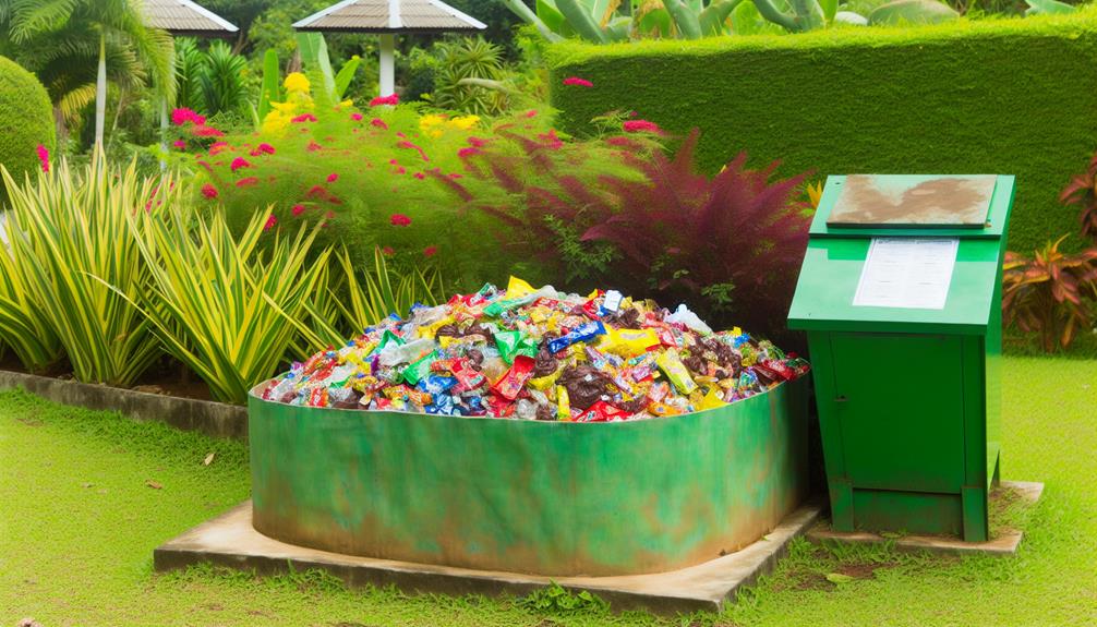 composting candy wrappers guide
