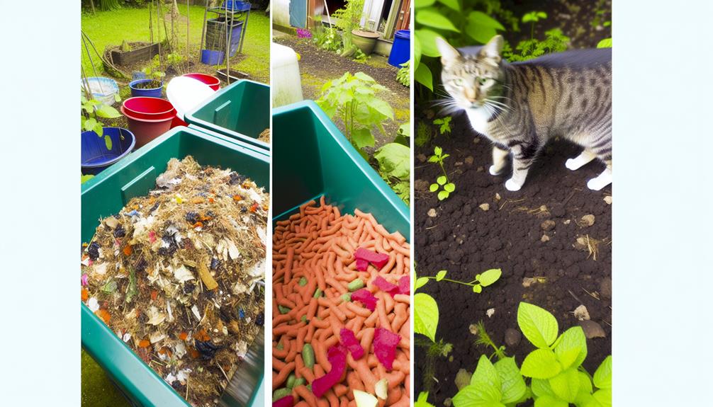 composting cat food waste
