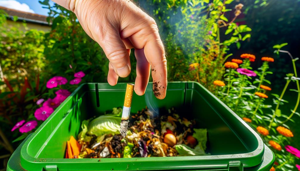 composting cigarette butts safely