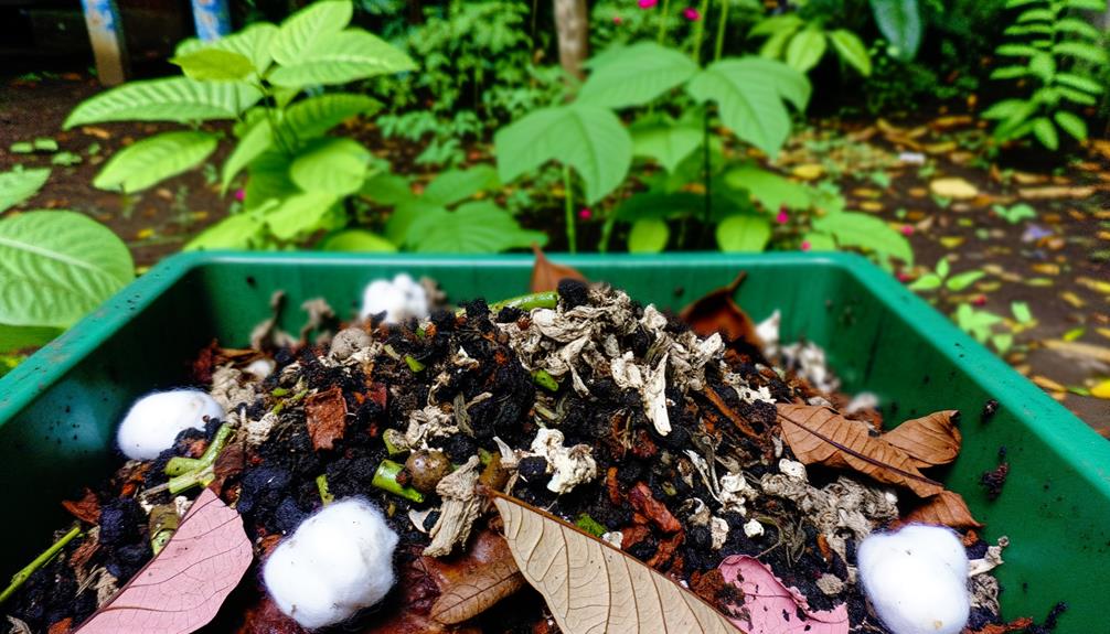 composting cotton balls correctly