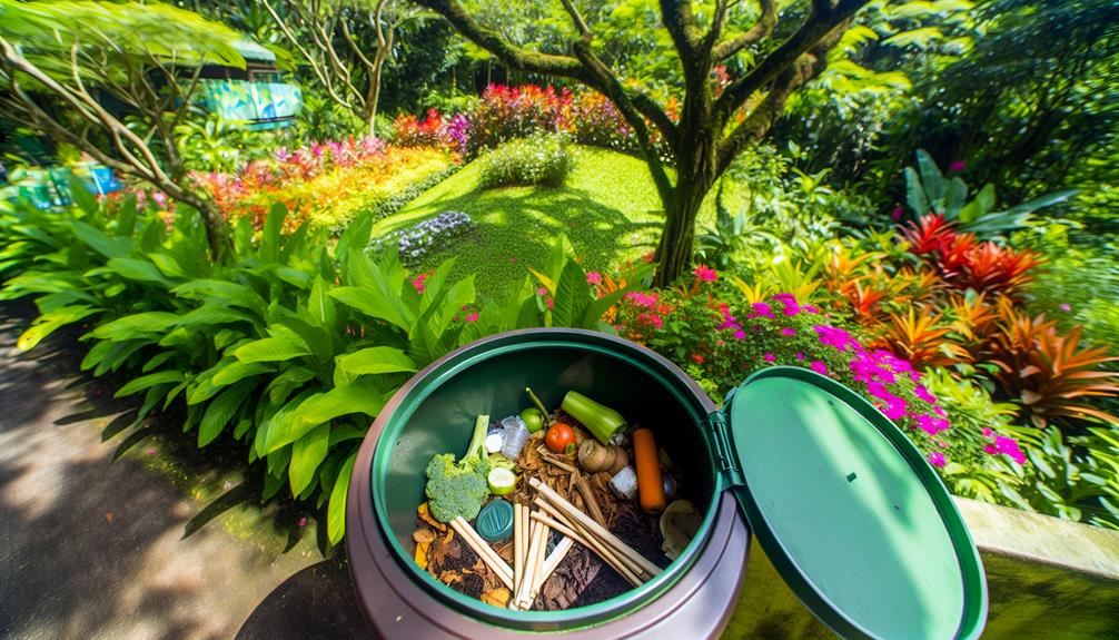 composting disposable wooden chopsticks