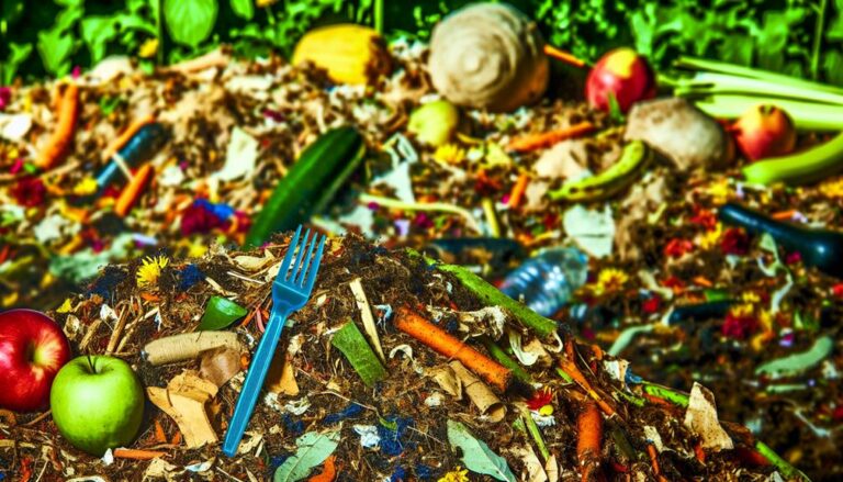 composting petroleum based plastic waste