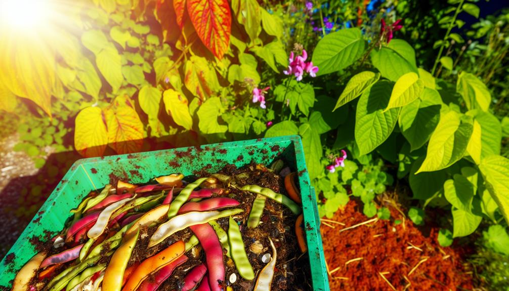 composting runner beans yes