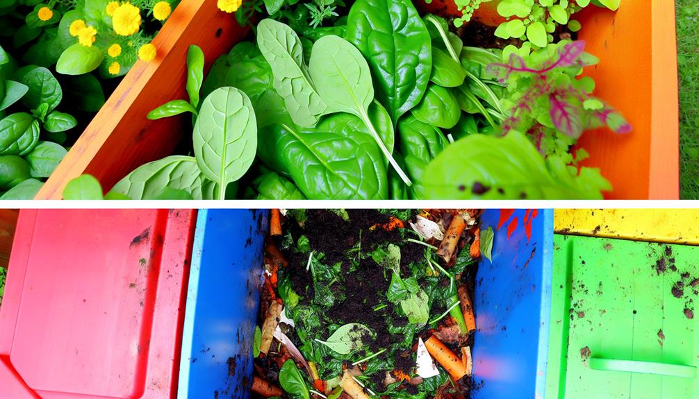 composting spinach at home