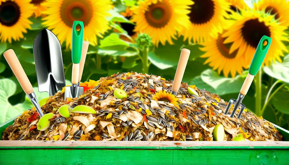 composting sunflower seeds guide