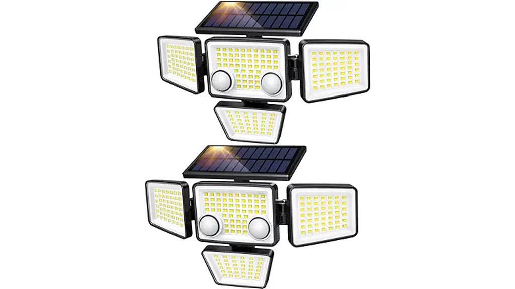 Best Solar Lights: 3000LM 188 LED Motion Sensor Outdoor Solar Light