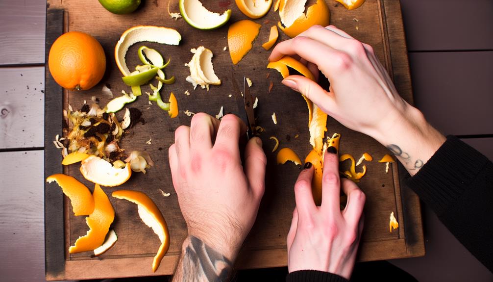 zesting and drying peels