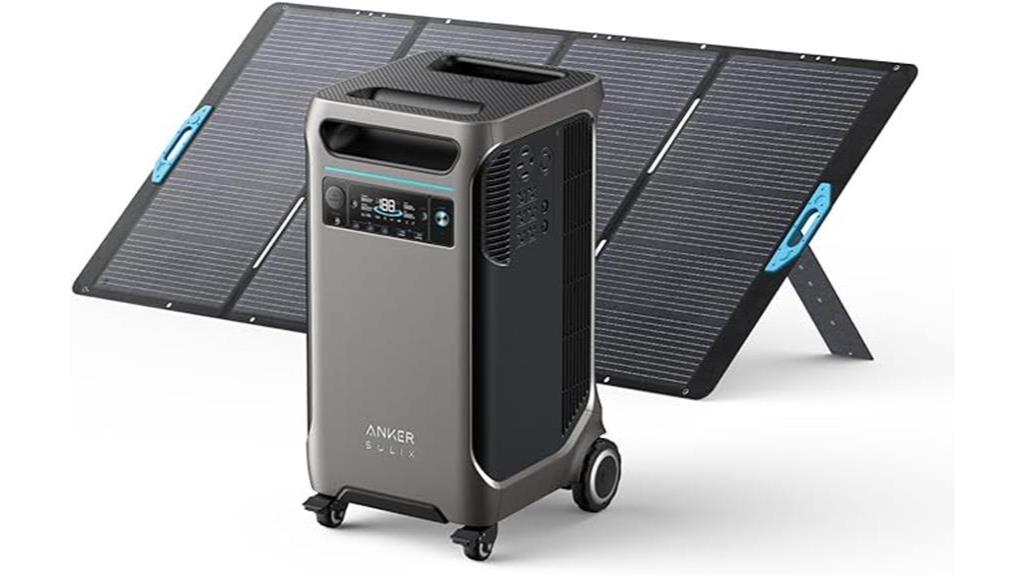 Best Solar Generator: Anker SOLIX F3800 Portable Power Station with 400W Solar Panel