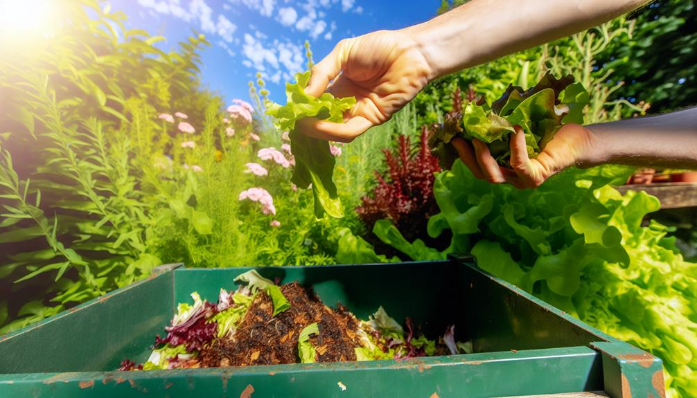 composting salad greens efficiently