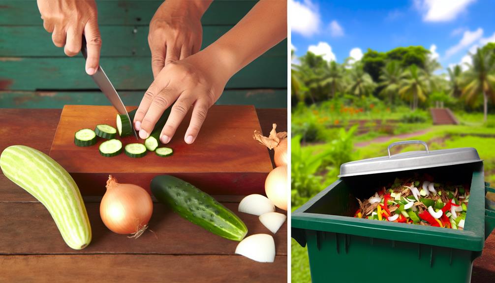 food waste composting method