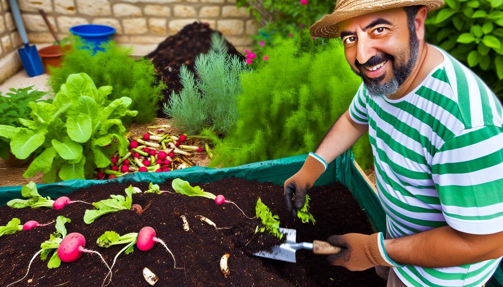 radish enhanced soil for gardening