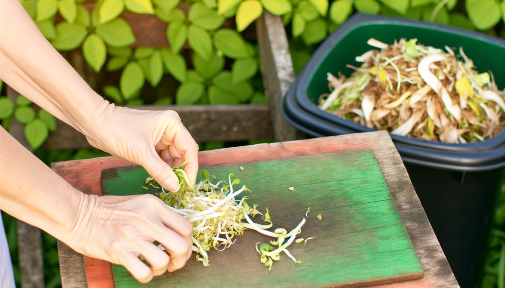 composting bean sprouts effectively