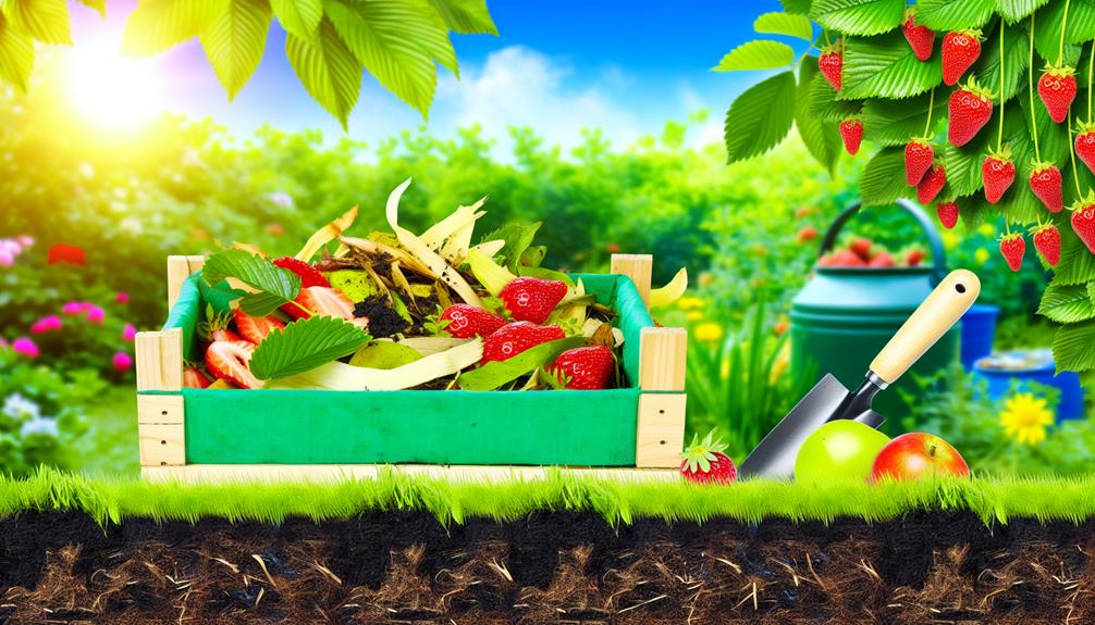 yes strawberries can compost