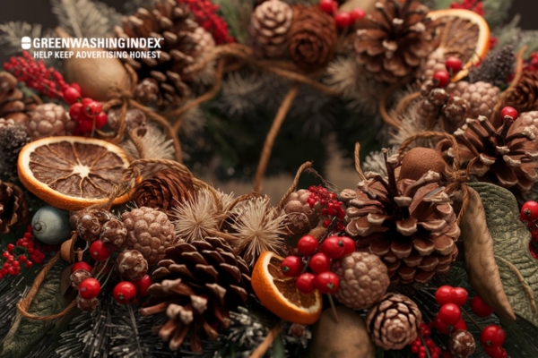 Christmas Wreath: Adding Natural Decorations