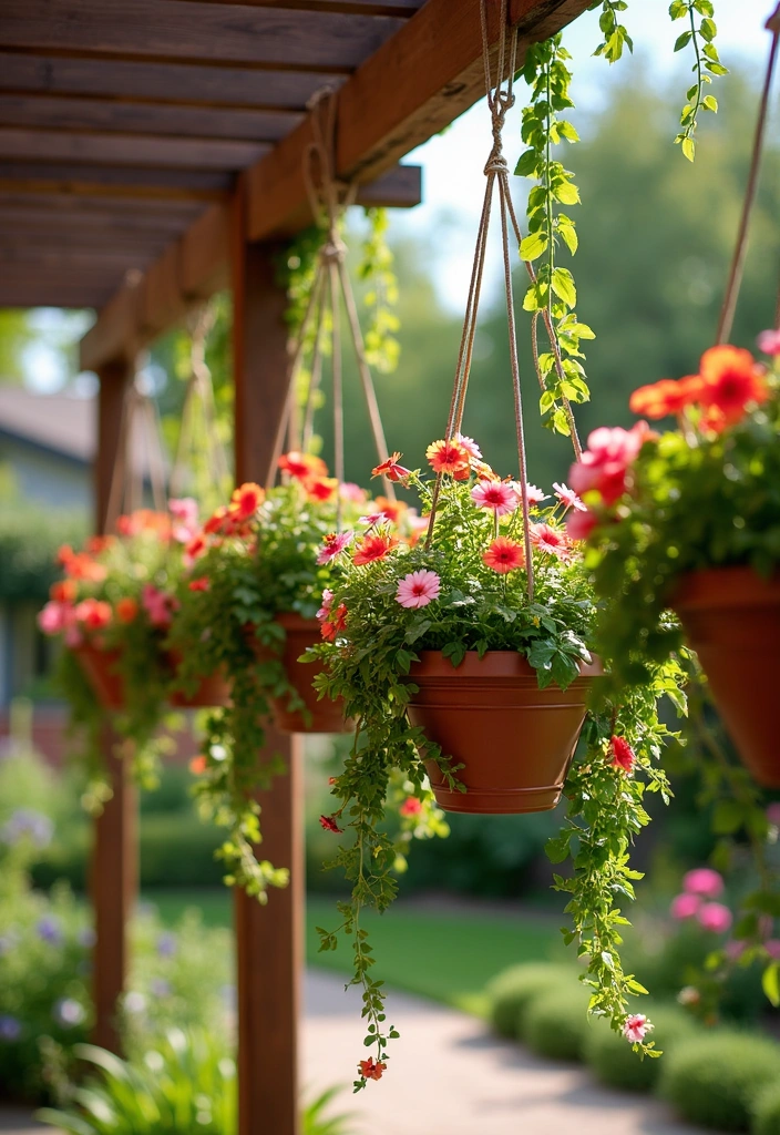 15 Ways to Maximize Small Garden Space - 6. Use Hanging Planters