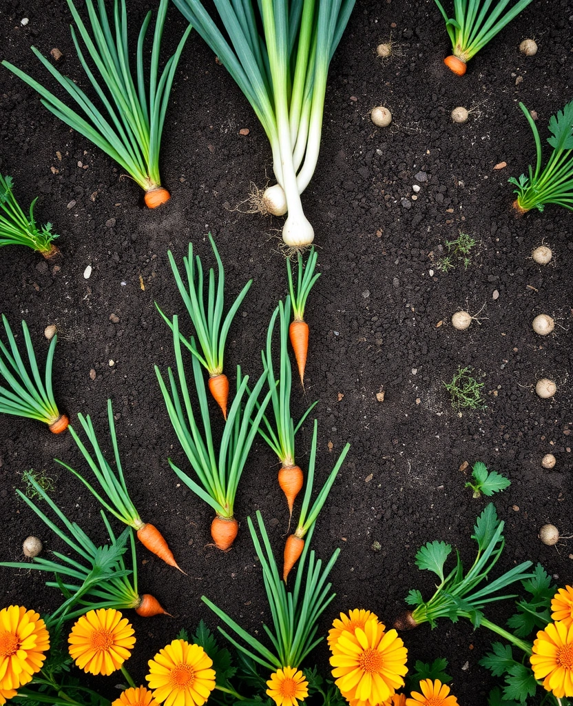 16 Ways to Use Companion Planting Effectively - 2. Carrots and Onions: A Flavorful Alliance