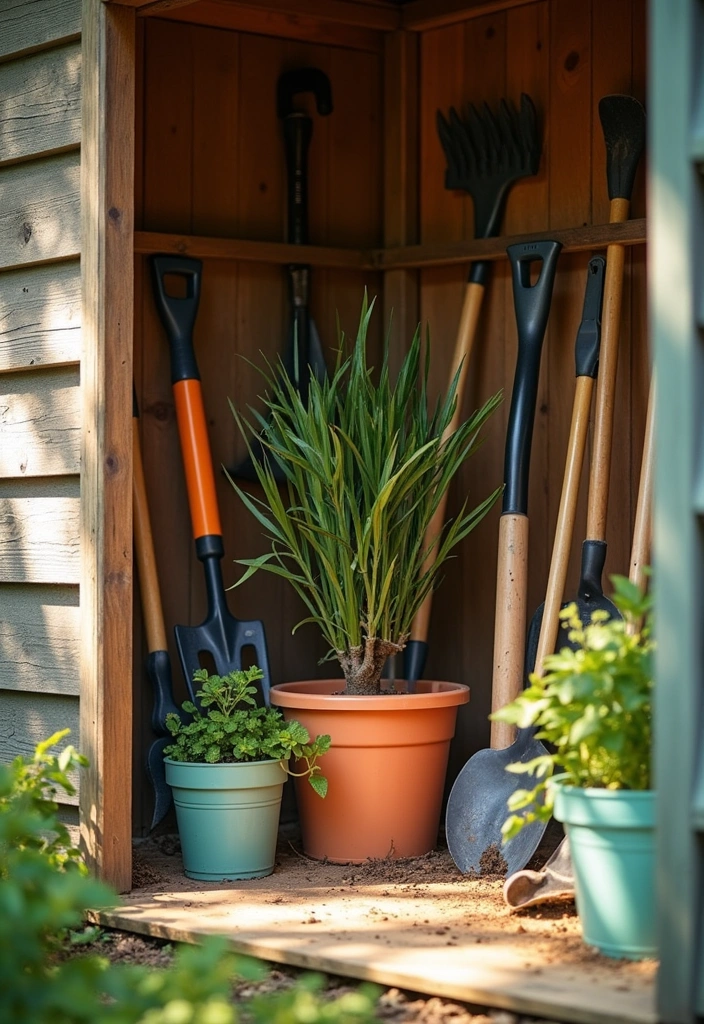 15 Ways to Maximize Small Garden Space - 11. Use Space-Saving Garden Tools