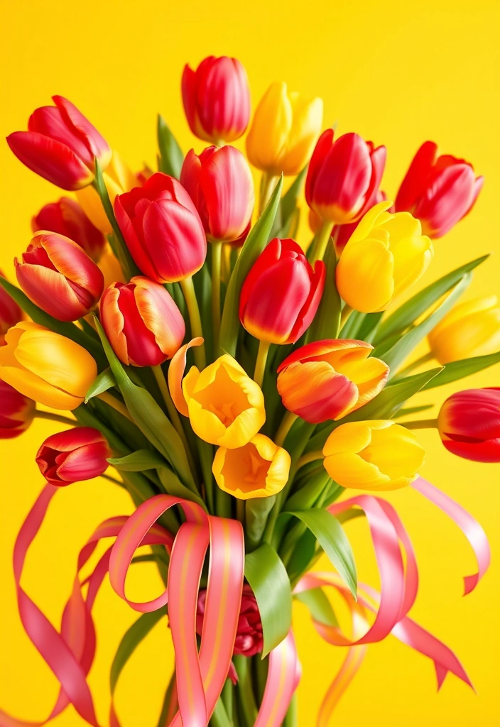 Charming Tulips: Colorful Simplicity