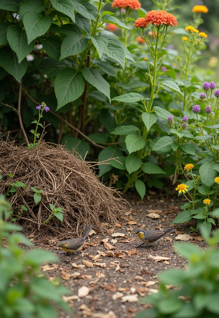 11 Ways to Attract Birds to Your Backyard - 6. Maintain a Messy Garden