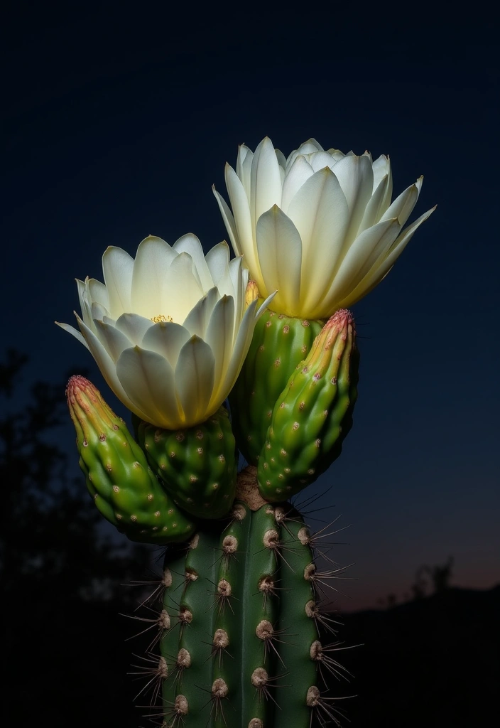 12 Best Plants for a Moonlight Garden Glow - 9. Night Blooming Cactus (Cereus spp.)