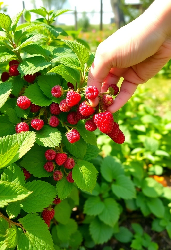 18 Aesthetic Tea Garden Plants That Will Brighten Up Your Outdoor Space! - 9. Raspberry Leaves (Rubus idaeus)