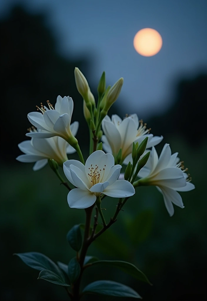 12 Best Plants for a Moonlight Garden Glow - 4. Tuberose (Polianthes tuberosa)