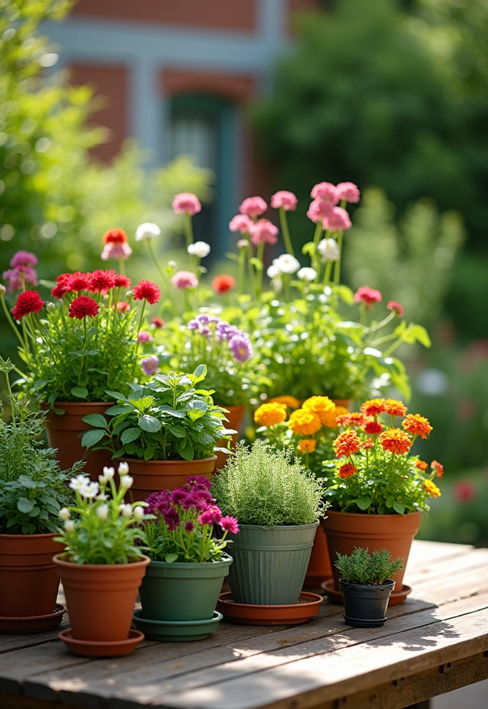 15 Ways to Maximize Small Garden Space - 2. Utilize Container Gardening