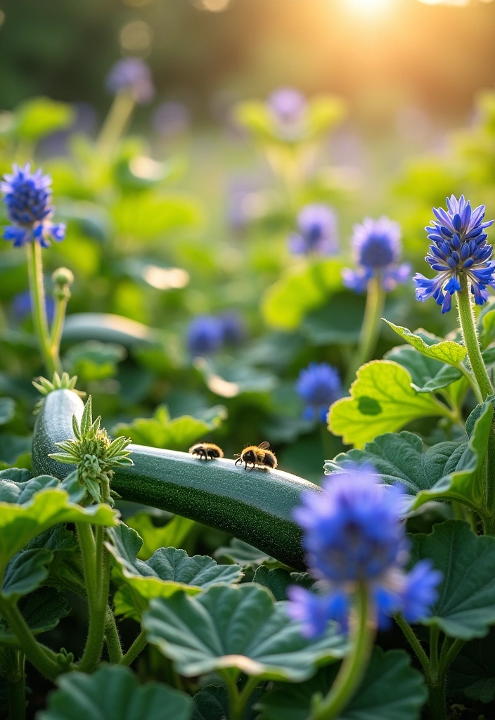 16 Ways to Use Companion Planting Effectively - 14. Zucchini and Borage: A Bee-Friendly Pair