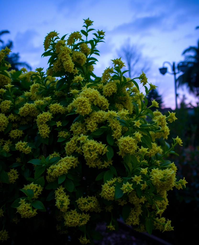 12 Best Plants for a Moonlight Garden Glow - 3. Night-Blooming Jasmine (Cestrum nocturnum)