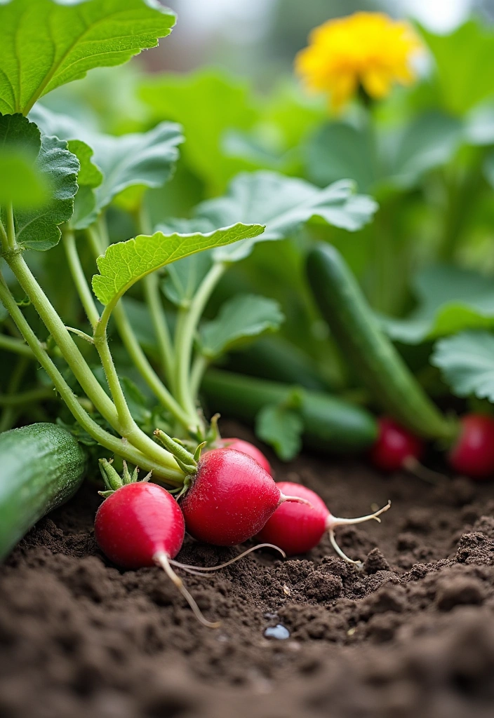 16 Ways to Use Companion Planting Effectively - 8. Radishes and Cucumbers: Quick Harvest Companions