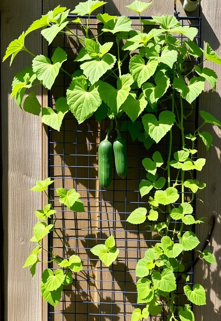 10 Vertical Vegetable Garden Hacks That Will Transform Your Small Space! - Create a Vertical Garden with Wire Mesh