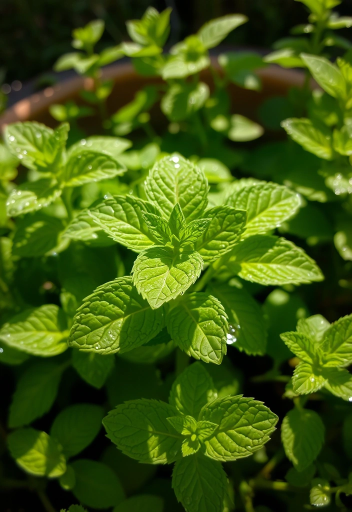 18 Aesthetic Tea Garden Plants That Will Brighten Up Your Outdoor Space! - 4. Mint (Mentha)