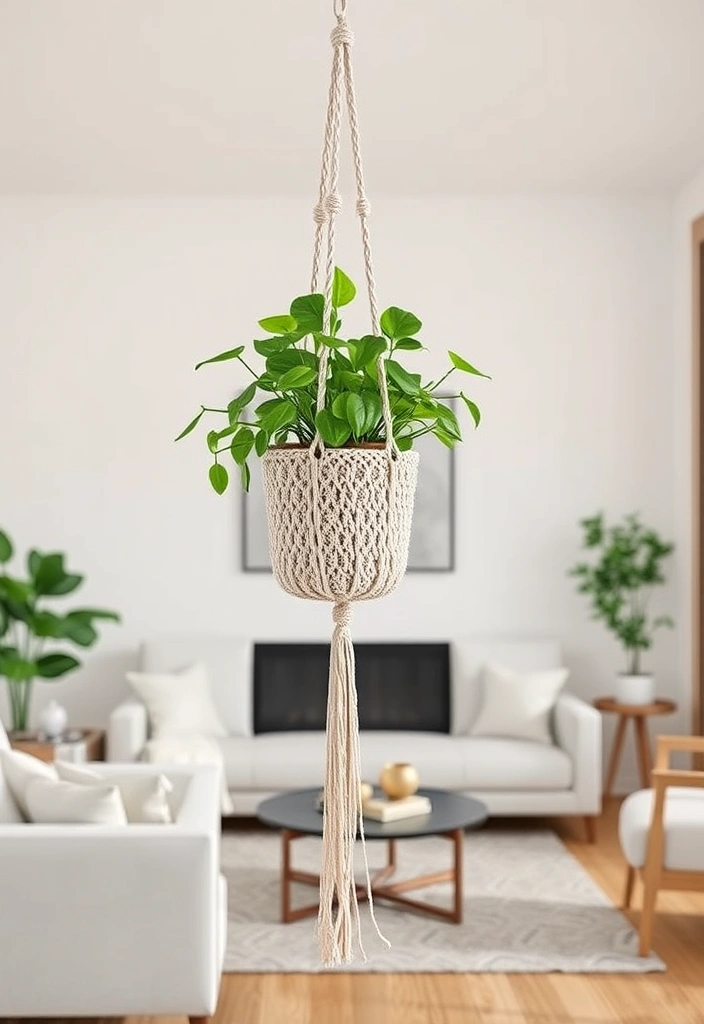 Textured Crochet Plant Hangers