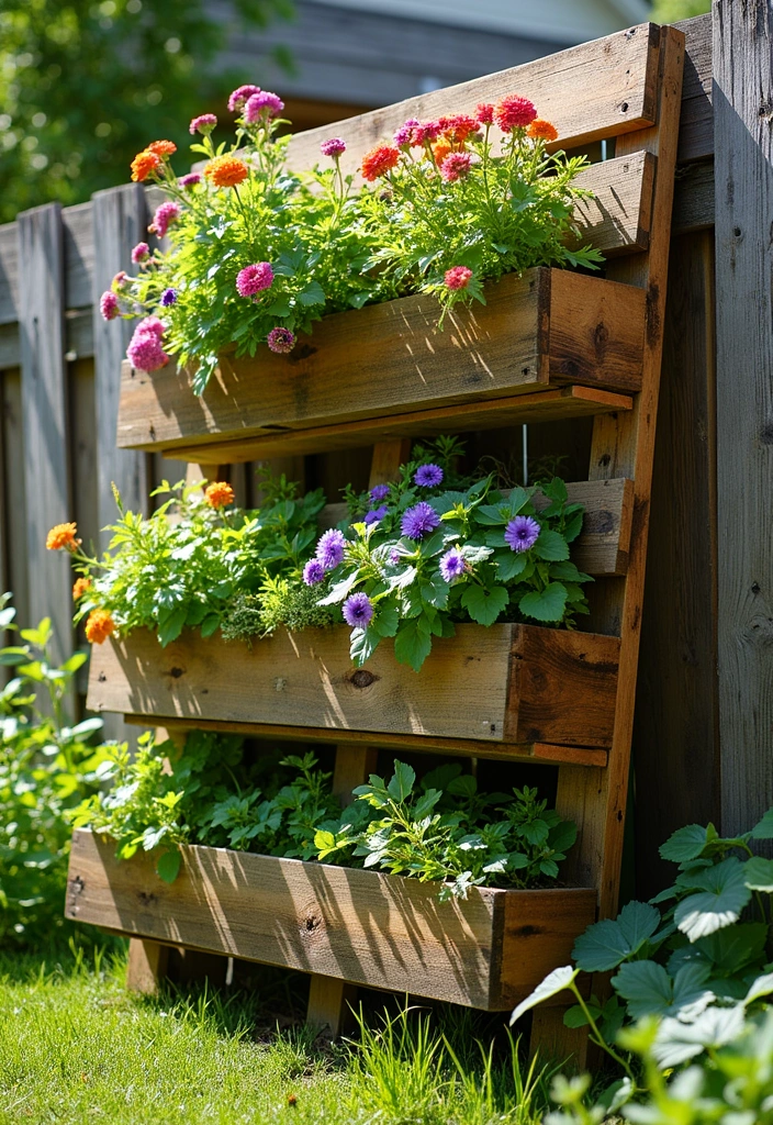 15 Ways to Use Recycled Materials in Your Garden - 3. Wooden Pallet Gardens