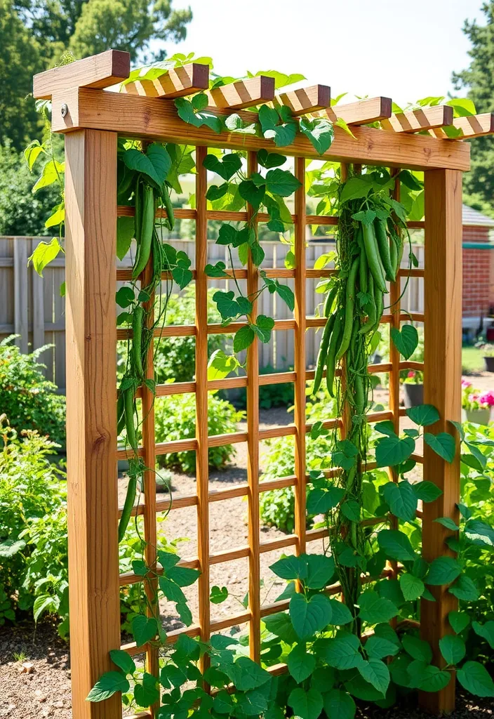 10 Vertical Vegetable Garden Hacks That Will Transform Your Small Space! - Create a Trellis for Climbing Vegetables