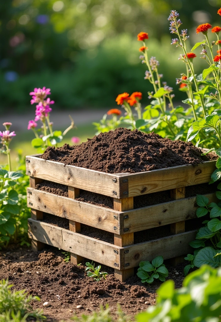 15 Ways to Use Recycled Materials in Your Garden - 6. Compost Bins from Pallets