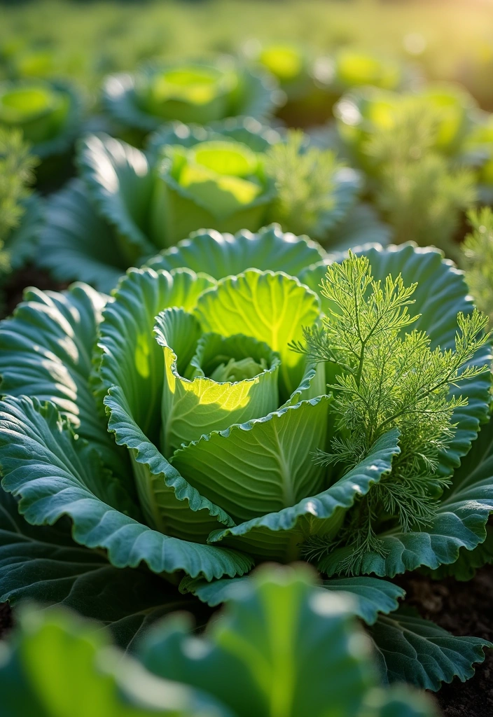 16 Ways to Use Companion Planting Effectively - 5. Cabbage and Dill: A Delicious Defense