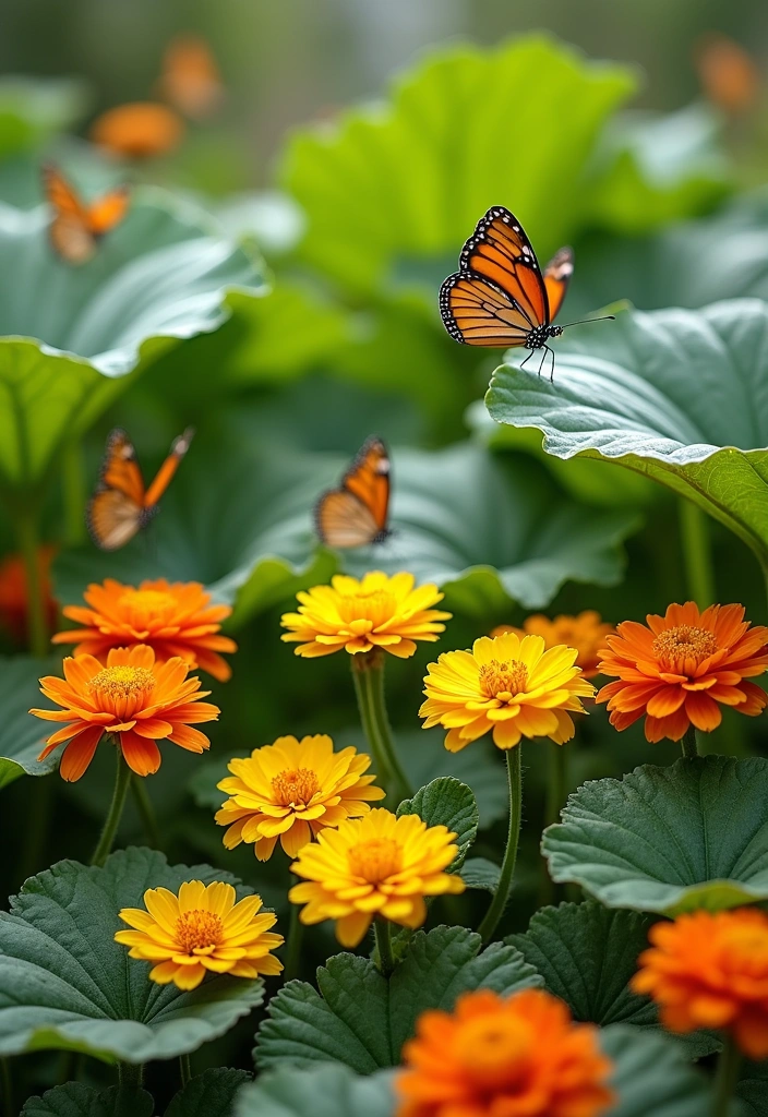 16 Ways to Use Companion Planting Effectively - 9. Squash and Nasturtiums: A Colorful Defense