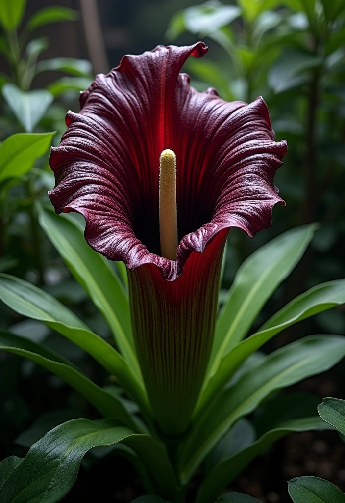 10 Unusual Garden Plants You've Never Heard Of - 3. Corpse Flower (Amorphophallus titanum)