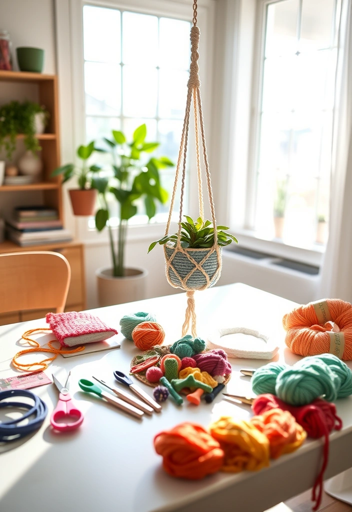 DIY Crochet Plant Hanger Kits