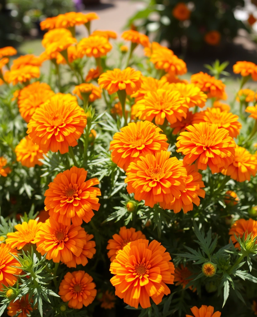 18 Aesthetic Tea Garden Plants That Will Brighten Up Your Outdoor Space! - 16. Marigold (Tagetes)