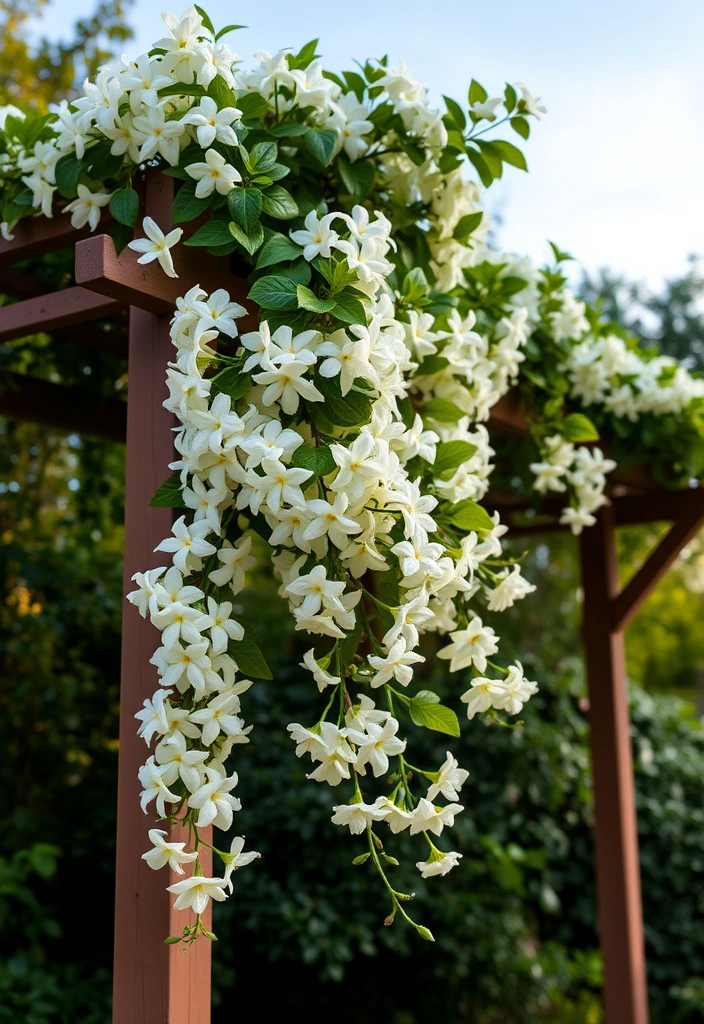 18 Aesthetic Tea Garden Plants That Will Brighten Up Your Outdoor Space! - 6. Jasmine (Jasminum)