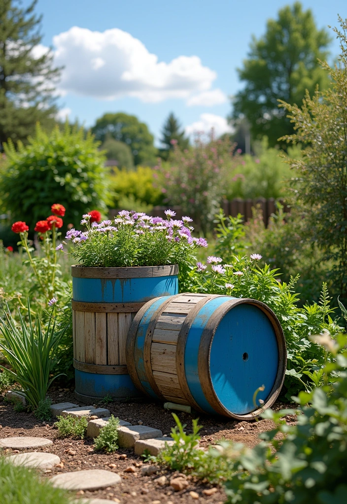 15 Ways to Use Recycled Materials in Your Garden - 7. Rainwater Collection Systems