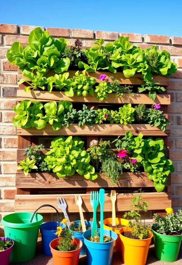 10 Vertical Vegetable Garden Hacks That Will Transform Your Small Space! - Utilize a Pallet Garden